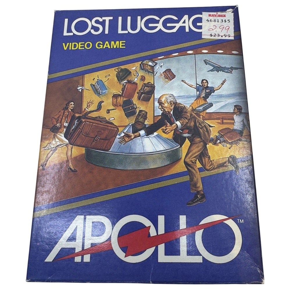 Lost Luggage Apollo Atari 2600 Video Game Cartridge AP-2004 Boxed 1982